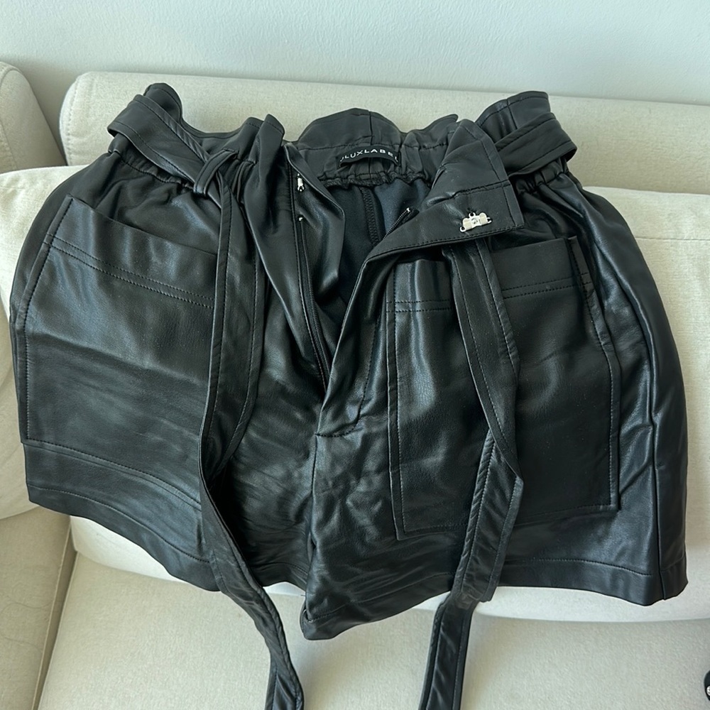 JLUXLABEL black shorts size small, stretchy. Worn once